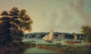 バタシー沖のユニオンヨット、1750年頃 作： Thomas Priest